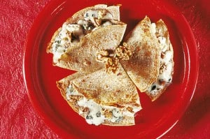 crêpes au roquefort